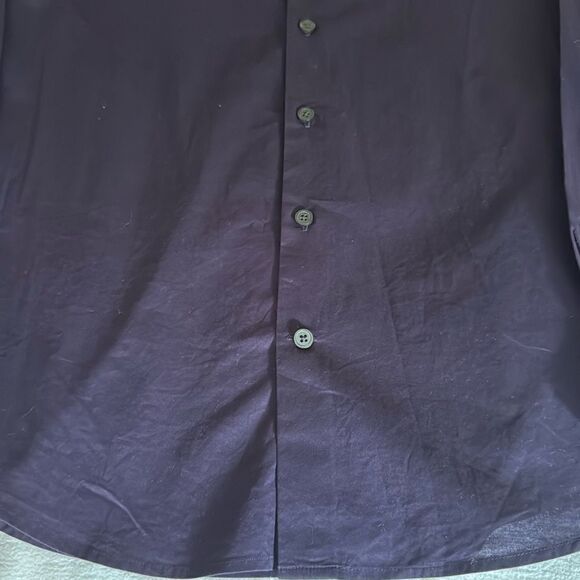 NWOT Express Mens 1 MX Purple Long Sleeve Cotton Dress Shirt. Size Medium - Picture 4 of 9